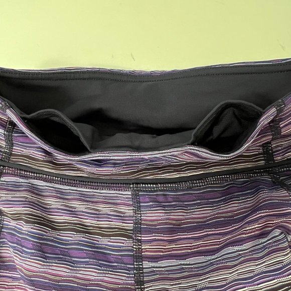 Lululemon Womens Pace Rival Crop Leggings Space Dye Twist Ultra Violet size 2 - Picture 9 of 11